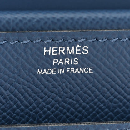 Hermes Epsom Mini Verrou Large Strap Bag Deep Blue 7 of 17