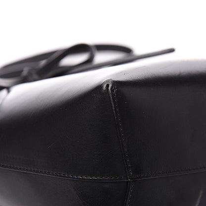 Mansur Gavriel Vegetable Tanned Calfskin Bucket Bag Black Flamma 12 of 15