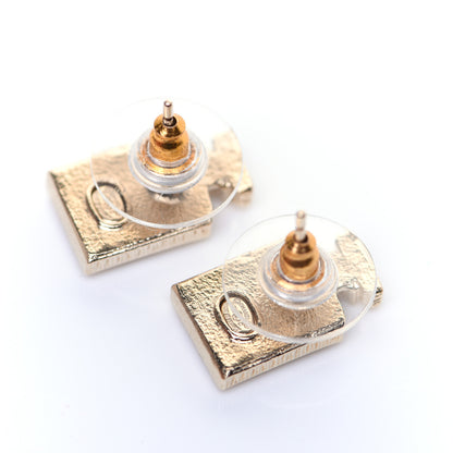 Chanel Coco No 5 Perfume Bottle Earrings Gold 3 of 8