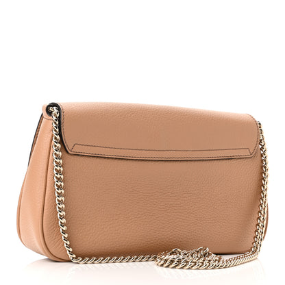Gucci Pebbled Calfskin Medium Soho Flap Crossbody Camelia 3 of 10