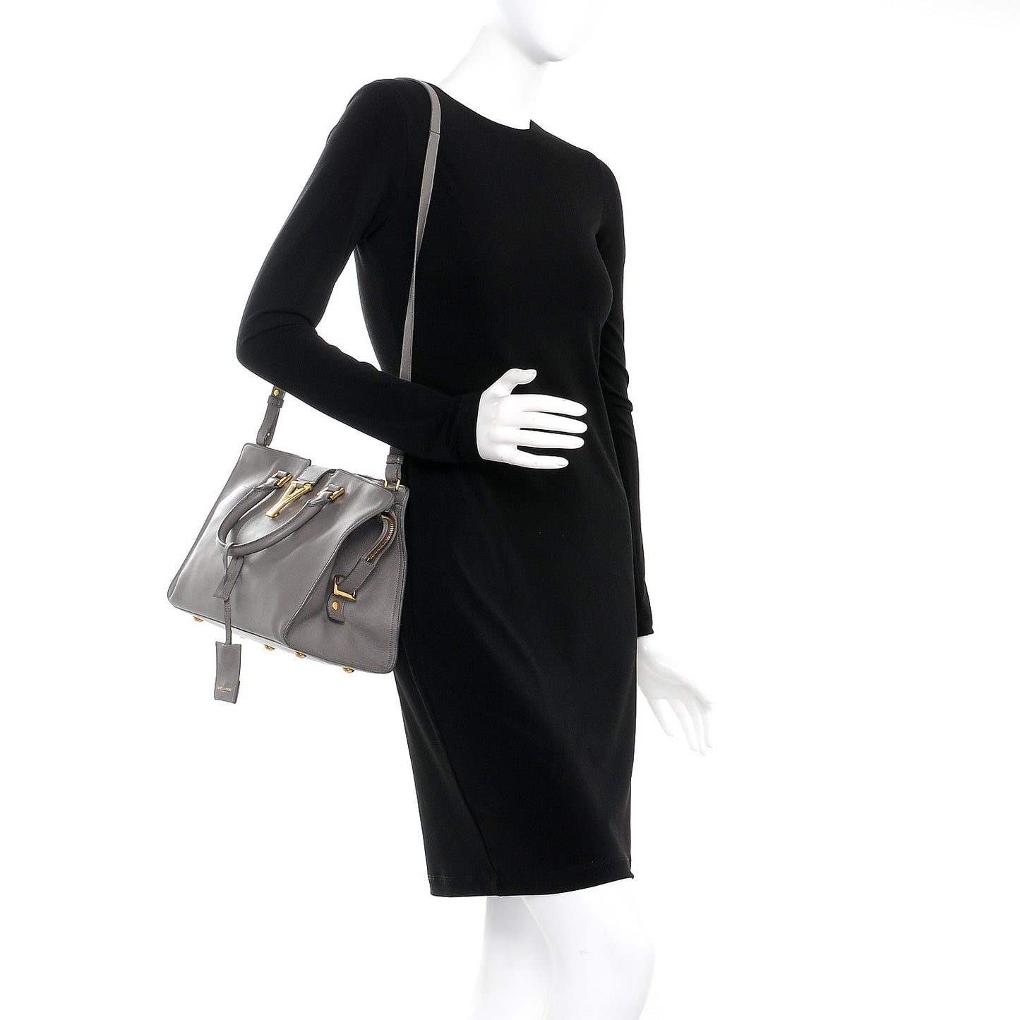 Calfskin Small Classic Y Cabas Fog