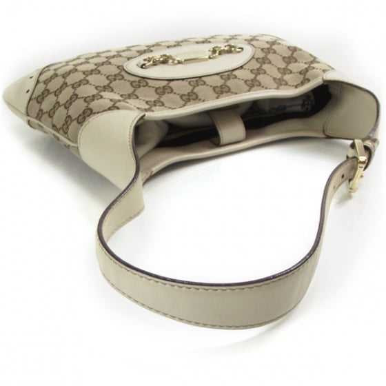 Monogram Punch Hobo Ivory