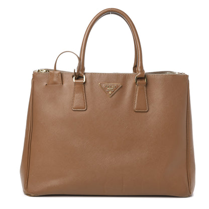 Prada Saffiano Large Galleria Double Zip Tote Caramel 1 of 20