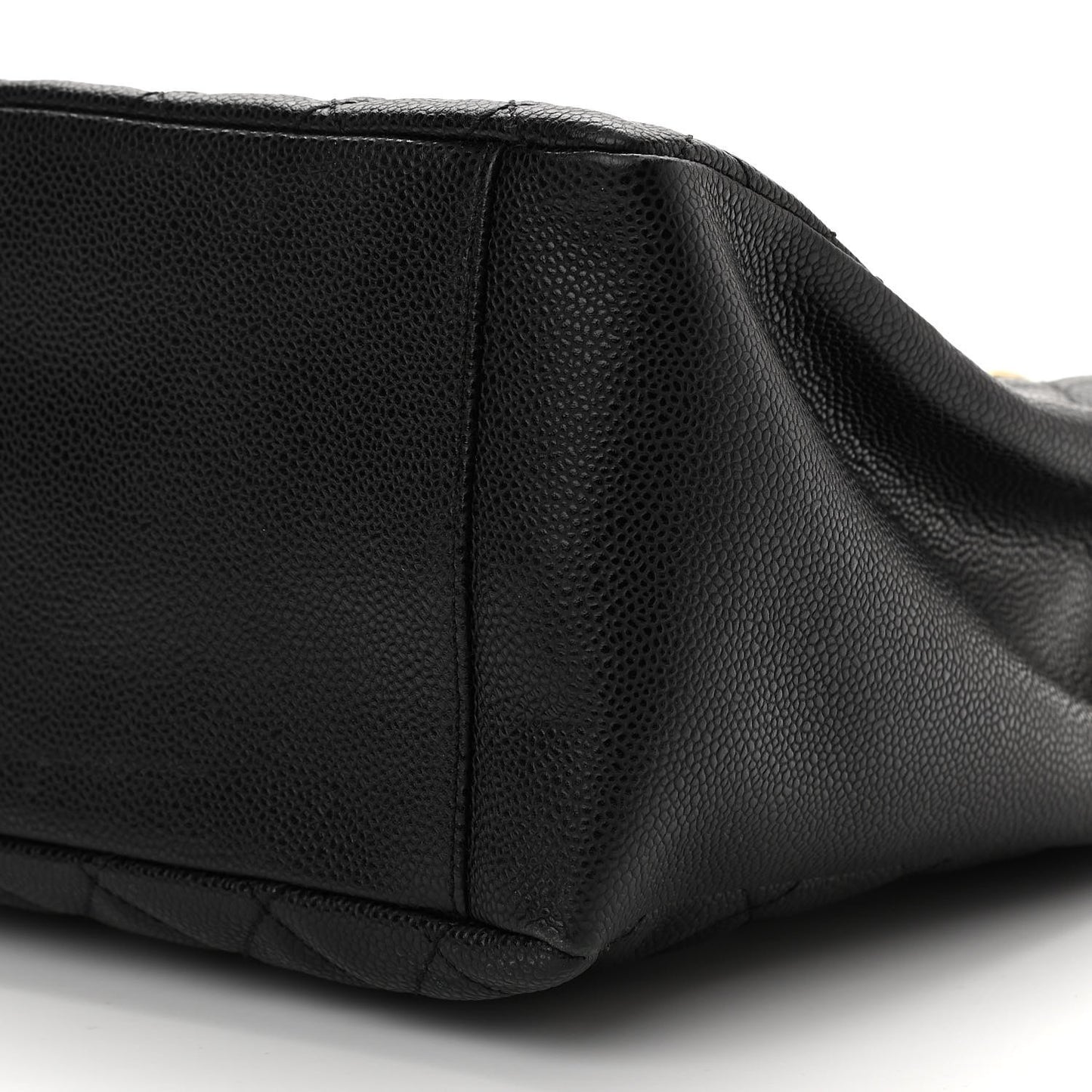 Caviar Quilted Grand Shopping Tote GST Black
