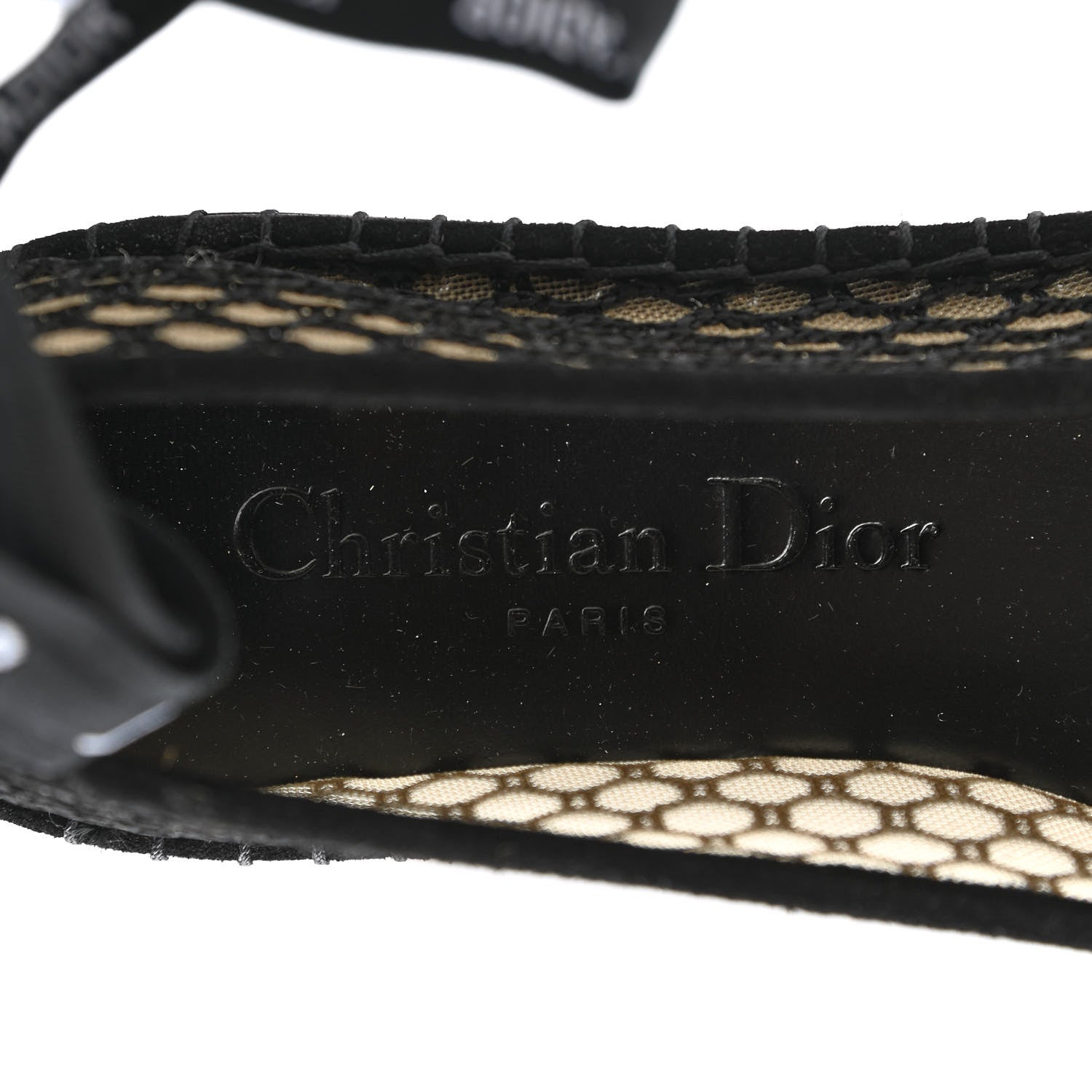 Christian Dior Suede Resille Nicely-D Ballet Flat 35 Black 7 of 8