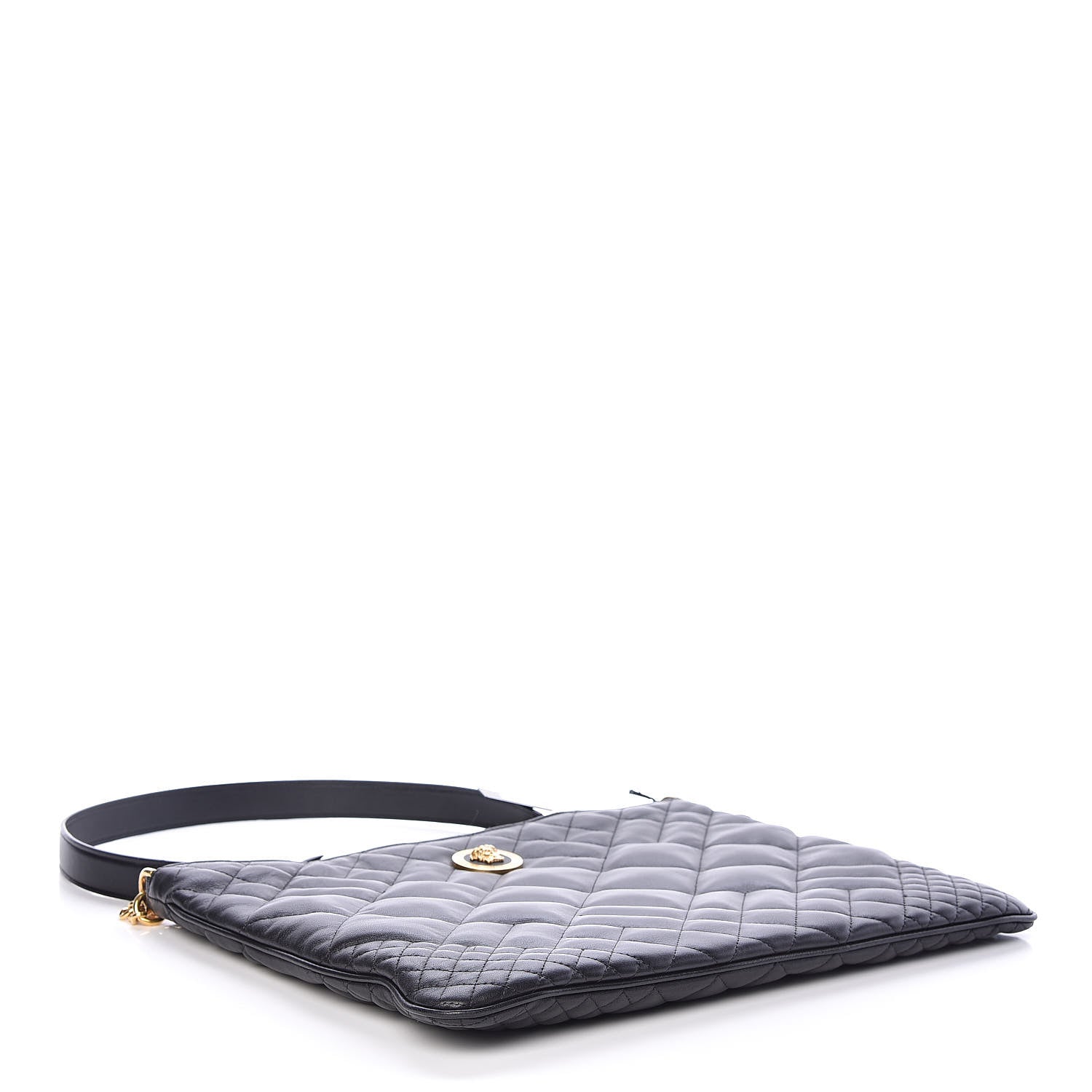 Versace Nappa Quilted Icon Shoulder Bag Black 4 of 9