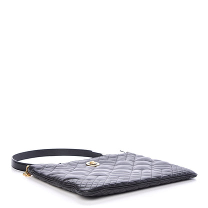 Versace Nappa Quilted Icon Shoulder Bag Black 4 of 9