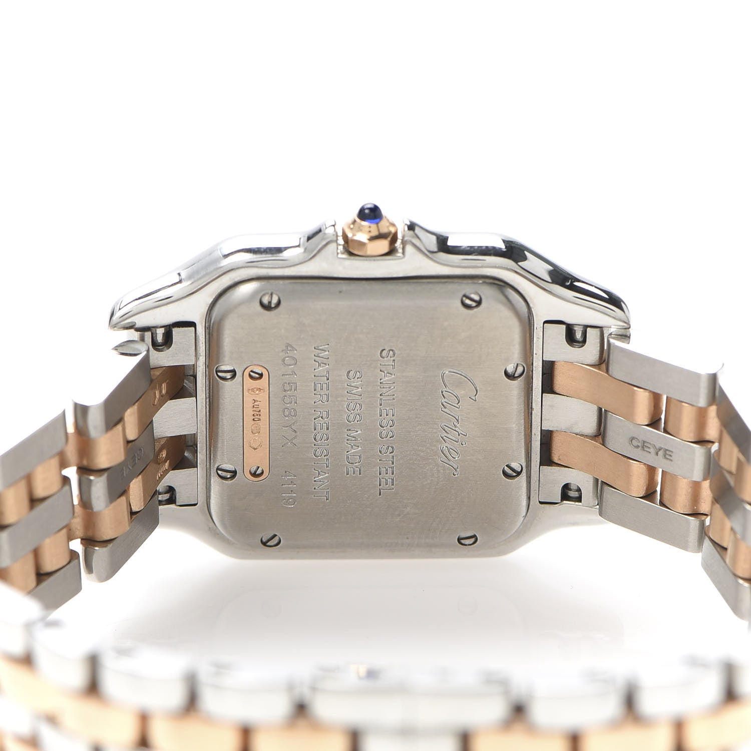 Cartier Stainless Steel 18K Pink Gold Diamond 27mm Panthere Quartz Watch 5 of 7