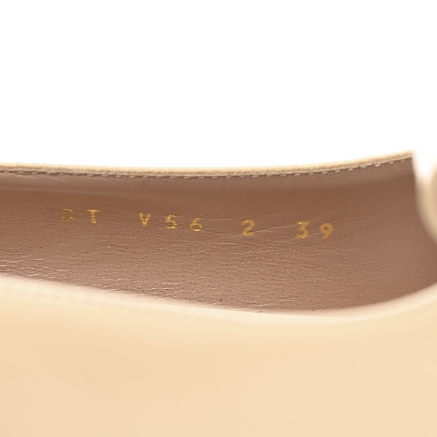 Valentino Garavani Patent Vlogo Club Block Pumps 39 Beige 8 of 8