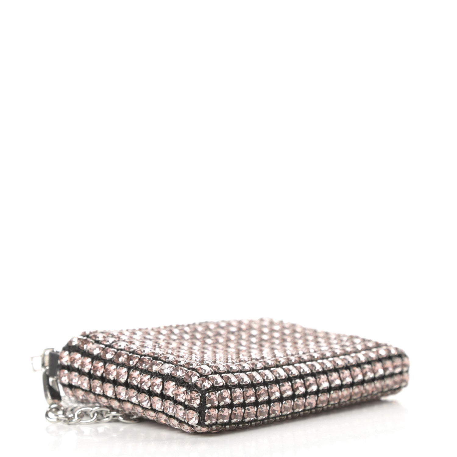 Alexander Wang Crystal Rhinestone Nano Wanglock Chain Crossbody Sandstone 4 of 12