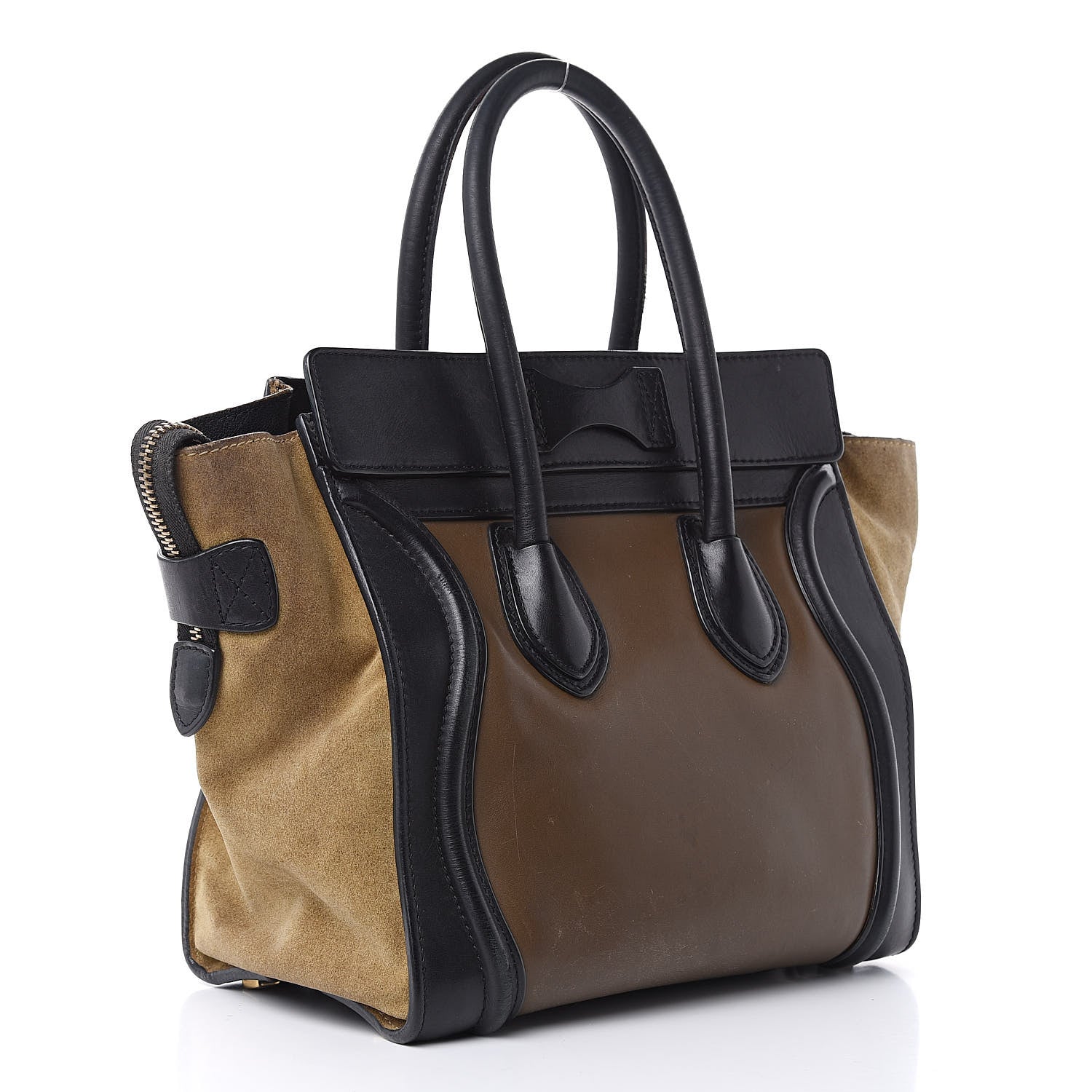 Celine Smooth Calfskin Suede Micro Tri-Color Luggage 3 of 25