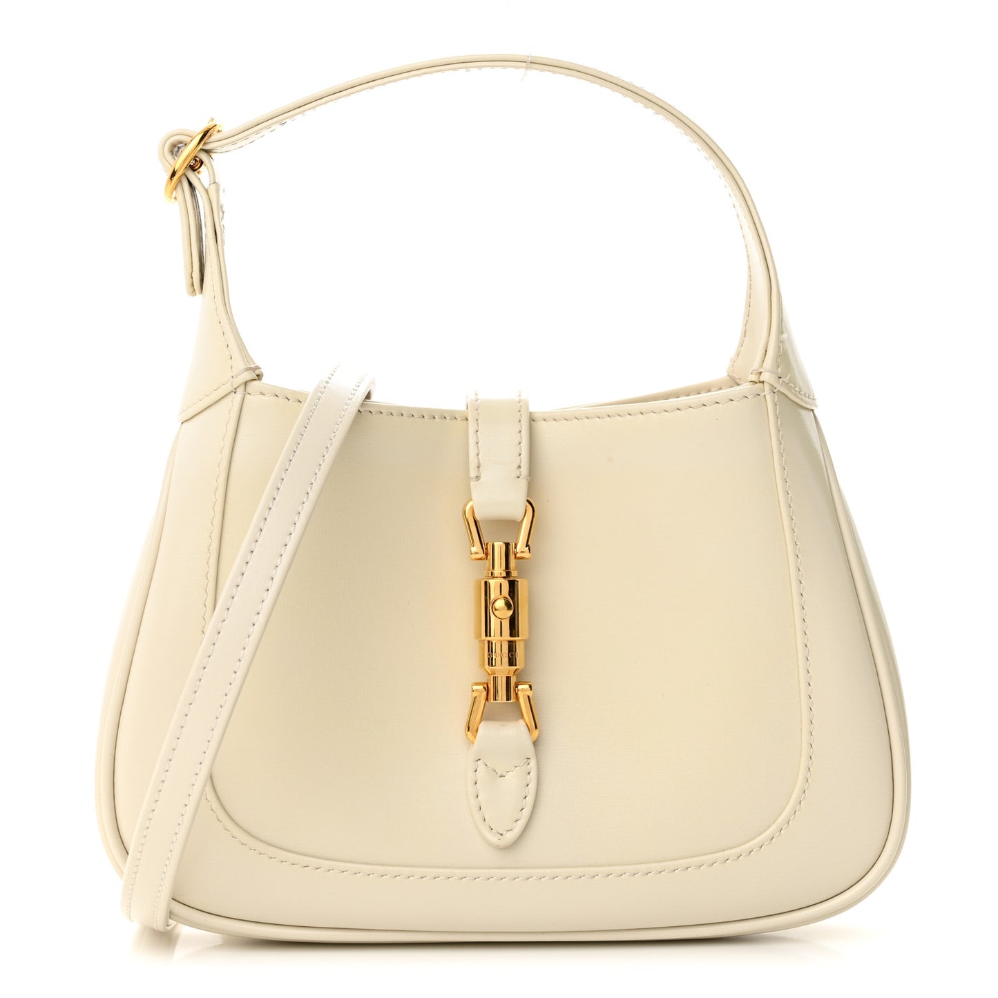 Boarded Dyana Lux Calfskin Mini Jackie 1961 Hobo Mystic White