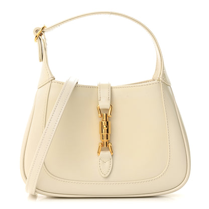 Gucci Boarded Dyana Lux Calfskin Mini Jackie 1961 Hobo Mystic White 1 of 10