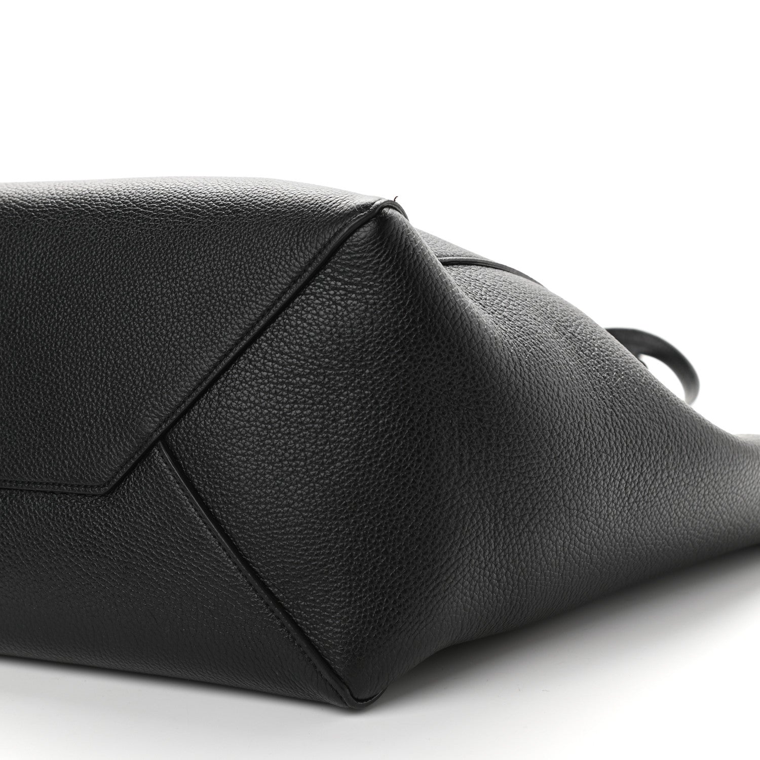 Celine Soft Grained Calfskin Small Belt Cabas Phantom Black 6 of 9