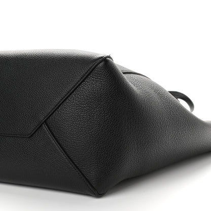 Celine Soft Grained Calfskin Small Belt Cabas Phantom Black 6 of 9