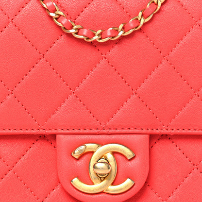 Chanel Goatskin Quilted Chic Pearls Flap Dark Pink 8 of 10