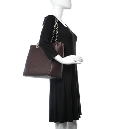 Christian Dior Grained Calfskin Cannage Medium Ultradior Tote Bordeaux 2 of 7