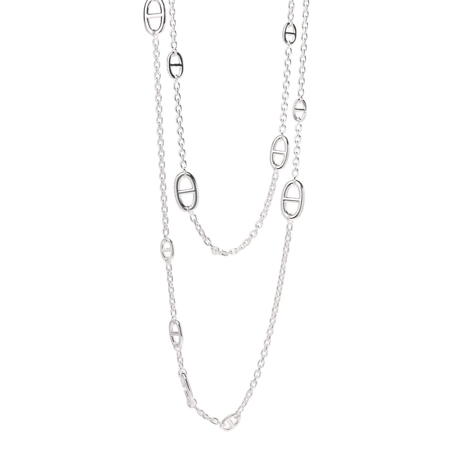 Hermes Sterling Silver Farandole Necklace 160 1 of 5
