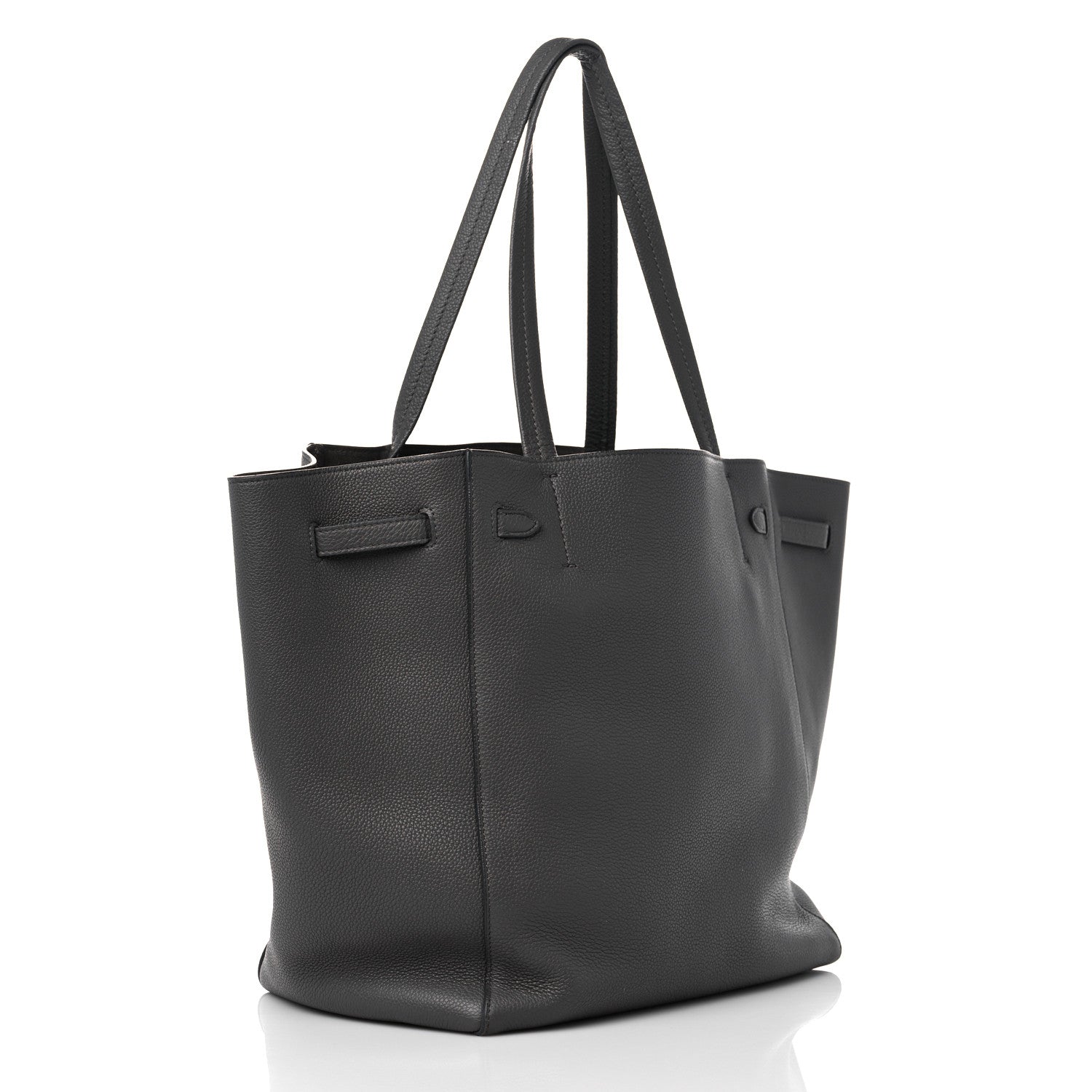 Celine Soft Grained Calfskin Small Belt Cabas Phantom Grey 3 of 13