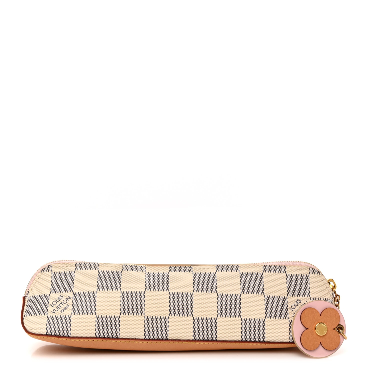 Louis Vuitton Damier Azur Elizabeth Pencil Pouch Rose Ballerine 1 of 7