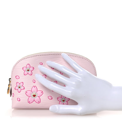 Louis Vuitton LV X TM Epi Cherry Blossom Cosmetic Pouch Pink 2 of 9