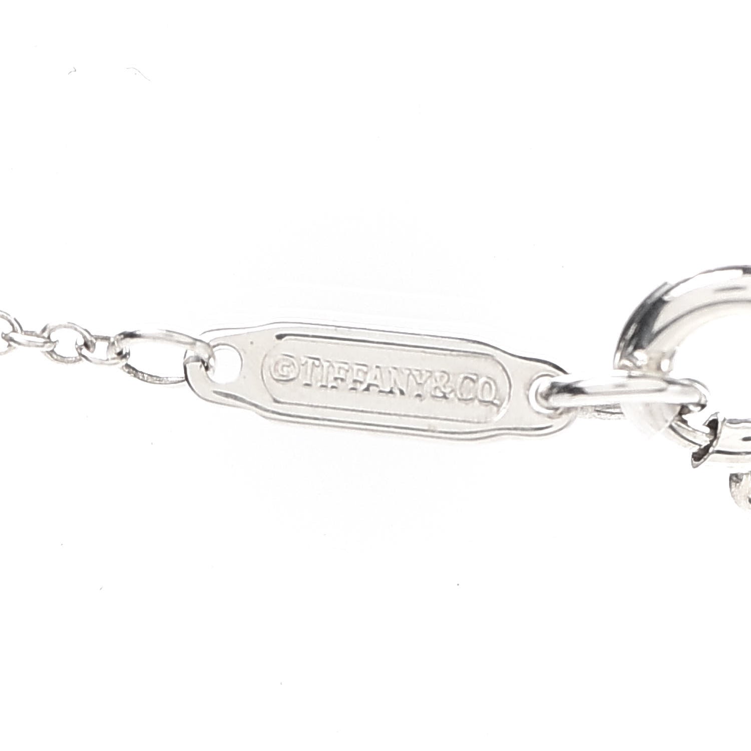 Tiffany Sterling Silver Atlas Open Pendant Necklace 6 of 7