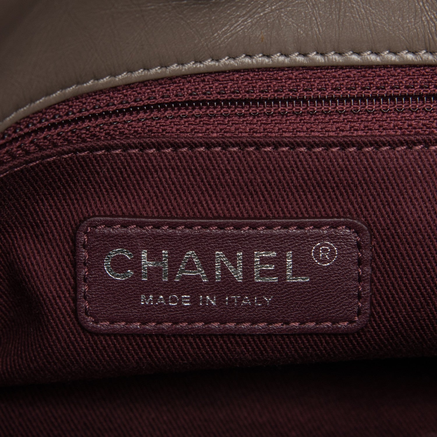 Chanel Aged Calfskin Tweed Large Quilted Portobello Tote Grey 6 of 7