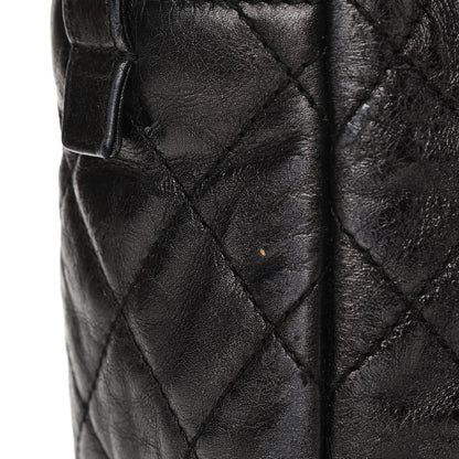 Chanel Metallic Aged Calfskin Quilted Medium Reissue Camera Case Black 11 of 11
