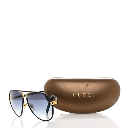 Gucci Calfskin Aviator Sunglasses GG2887/S Black 9 of 9