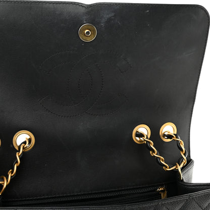Chanel Caviar Quilted Medium CC Filigree Flap Black 11 of 12
