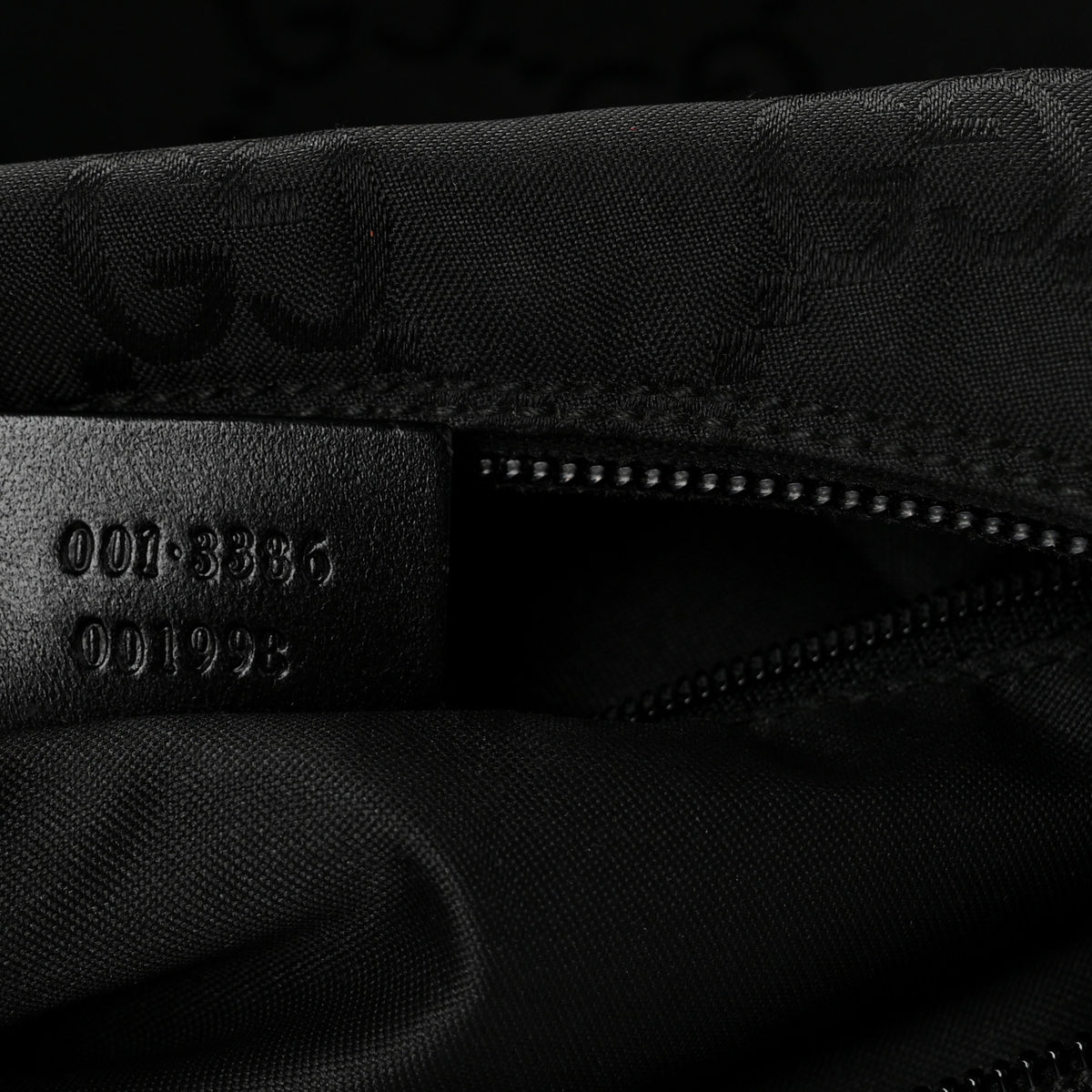 Nylon Hobo Monogram Small  Black