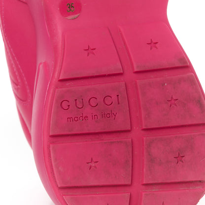 Gucci Calfskin Logo Womens Rhyton Sneakers 35 Box Pink 7 of 12
