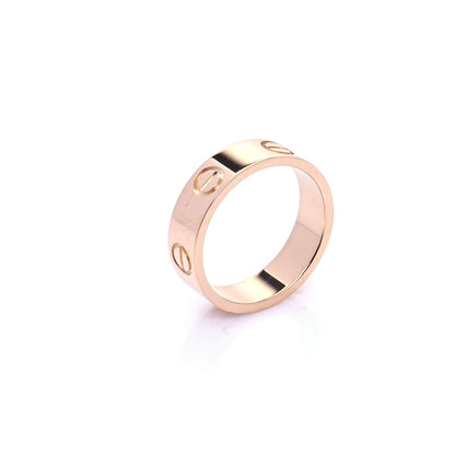 Cartier 18K Pink Gold 5.5mm LOVE Ring 53 6.5 4 of 7