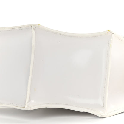Off-White Calfskin Jitney 2.8 Meteor Shower Top Handle Bag White 10 of 12