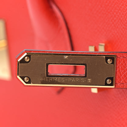 Hermes Epsom Birkin 30 Rouge De Coeur 23 of 31