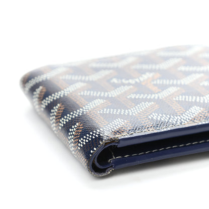 Goyard Goyardine Bi-Fold Victoire PM Wallet Navy 5 of 5