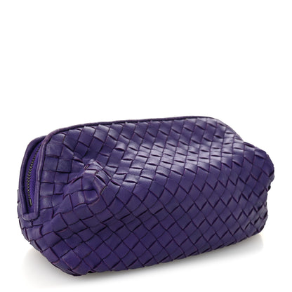 Bottega Veneta Nappa Intrecciato Cosmetic Wristlet Purple 3 of 7
