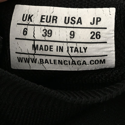 Balenciaga Neoprene Knit Womens Speed Sneakers 39 Black White 6 of 7