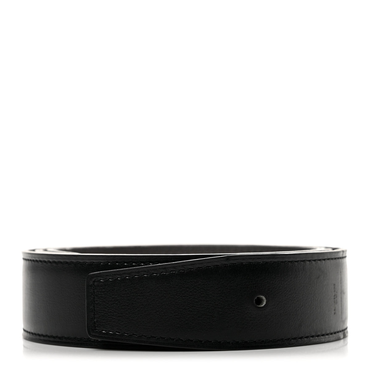 Hermes Box Togo 32mm Belt Strap 90 36 Black Etain 1 of 7