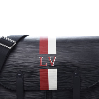 Louis Vuitton Epi Christopher Messenger Navy Stripes 10 of 10