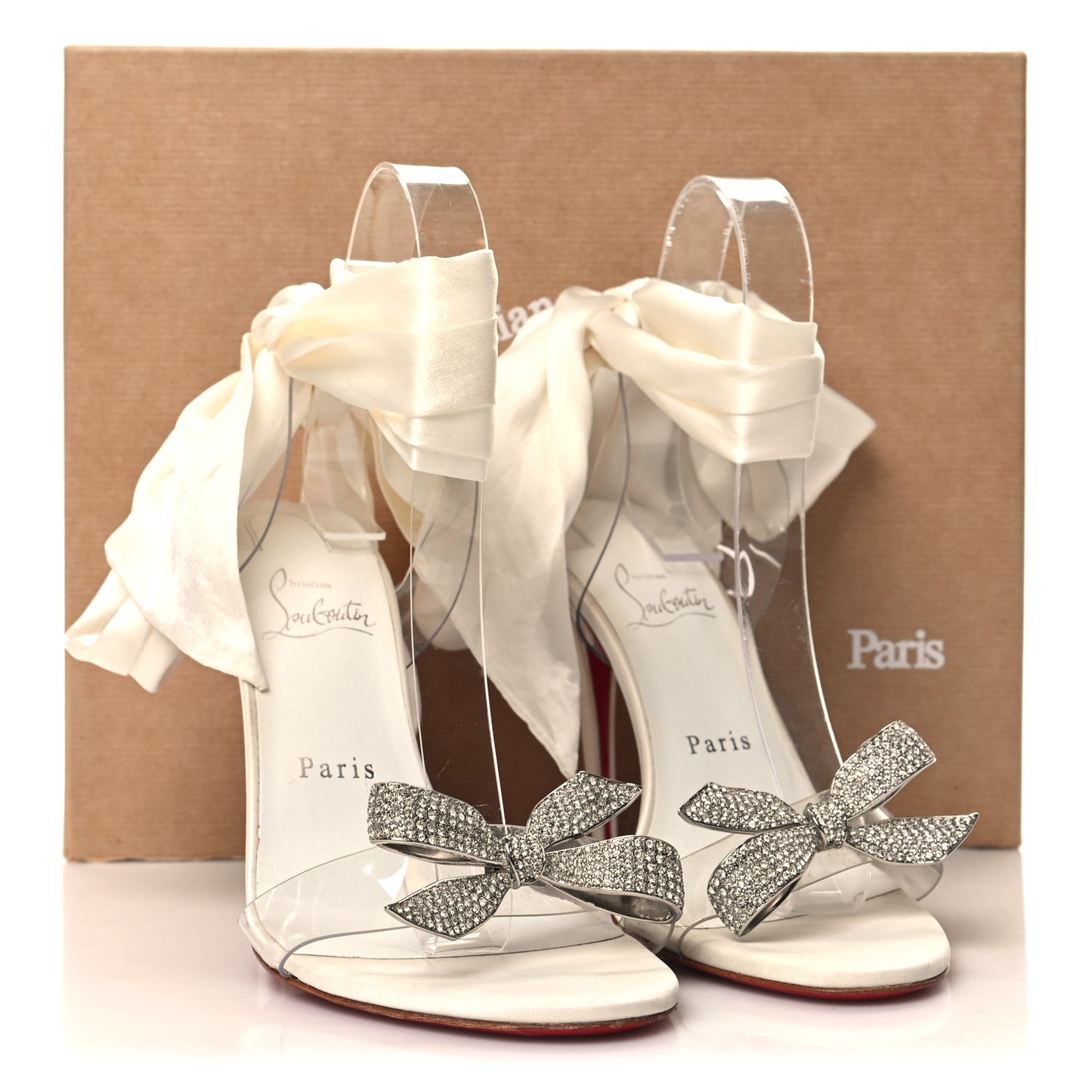 Crystal PVC Astrinodo 100 Sandals 38 Ivory