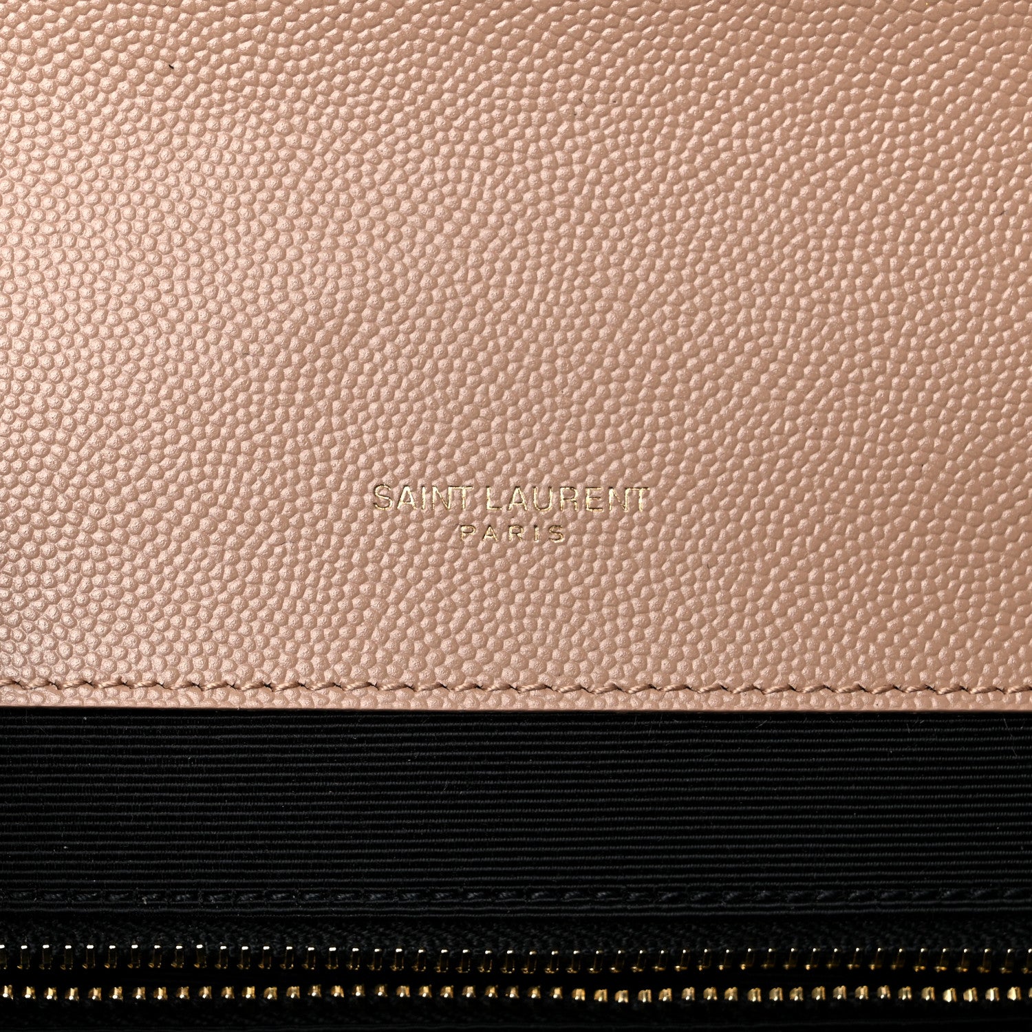 Saint Laurent Grain De Poudre Textured Mixed Matelasse Triquilt Large Monogram Satchel Natural Tan 8 of 9