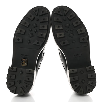 Hermes Glossed Calfskin First Oxford 39 Black 5 of 9