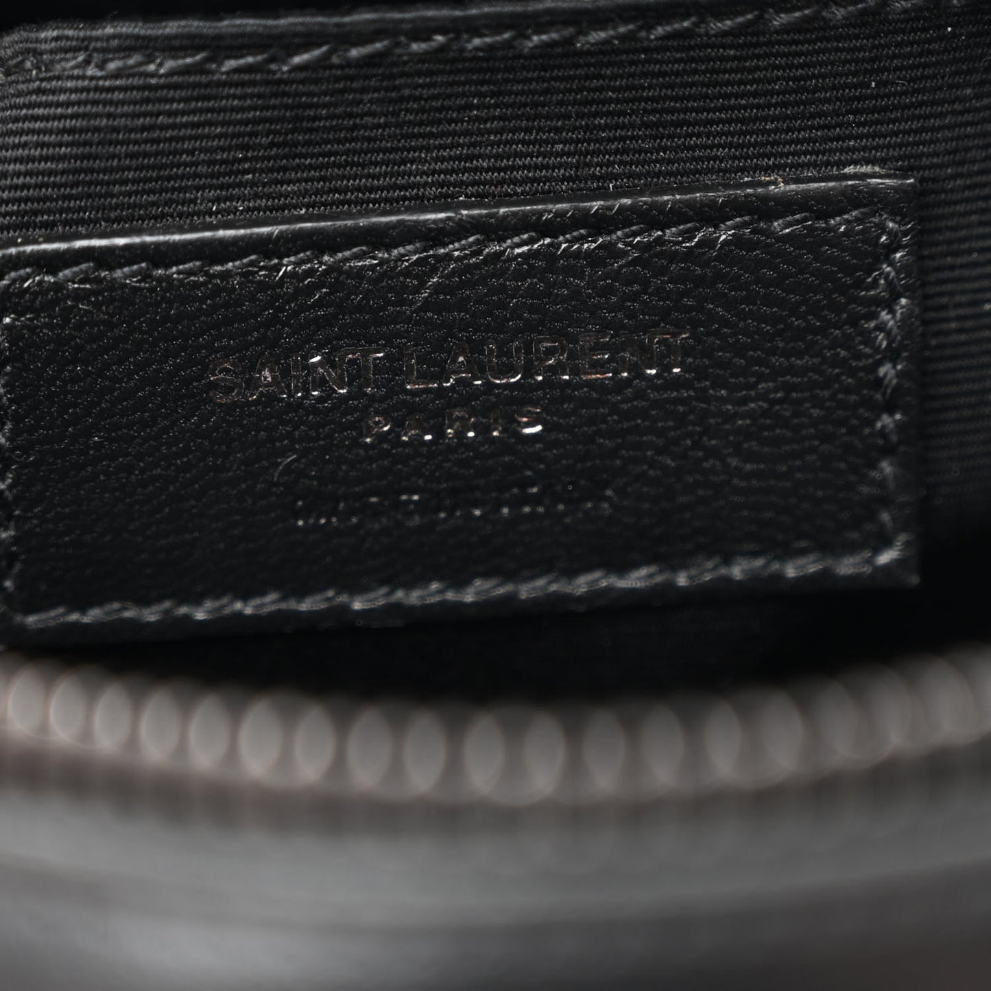 Calfskin Matelasse Chevron Round Vinyle Camera Bag Black