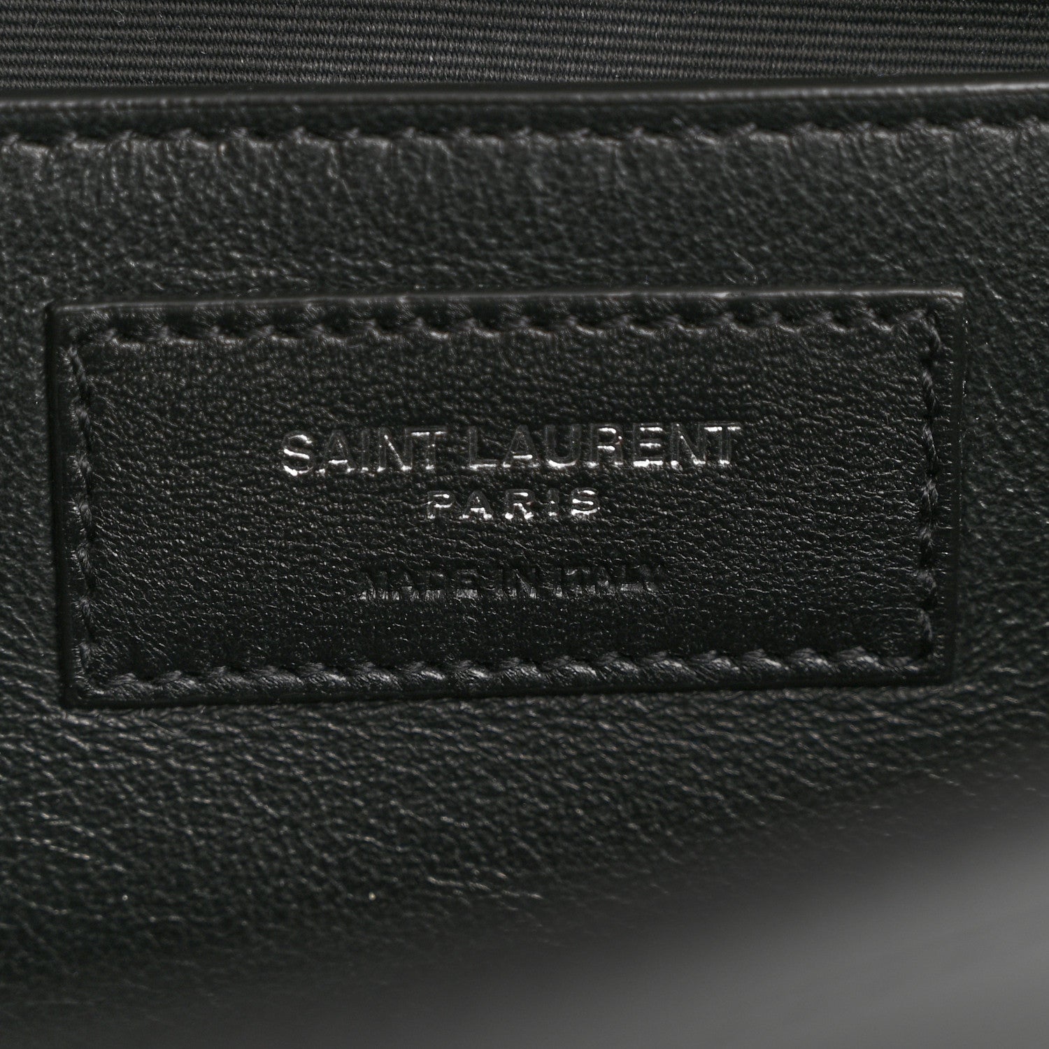 Saint Laurent Patent Cassandre Tassel Clutch Black 7 of 8