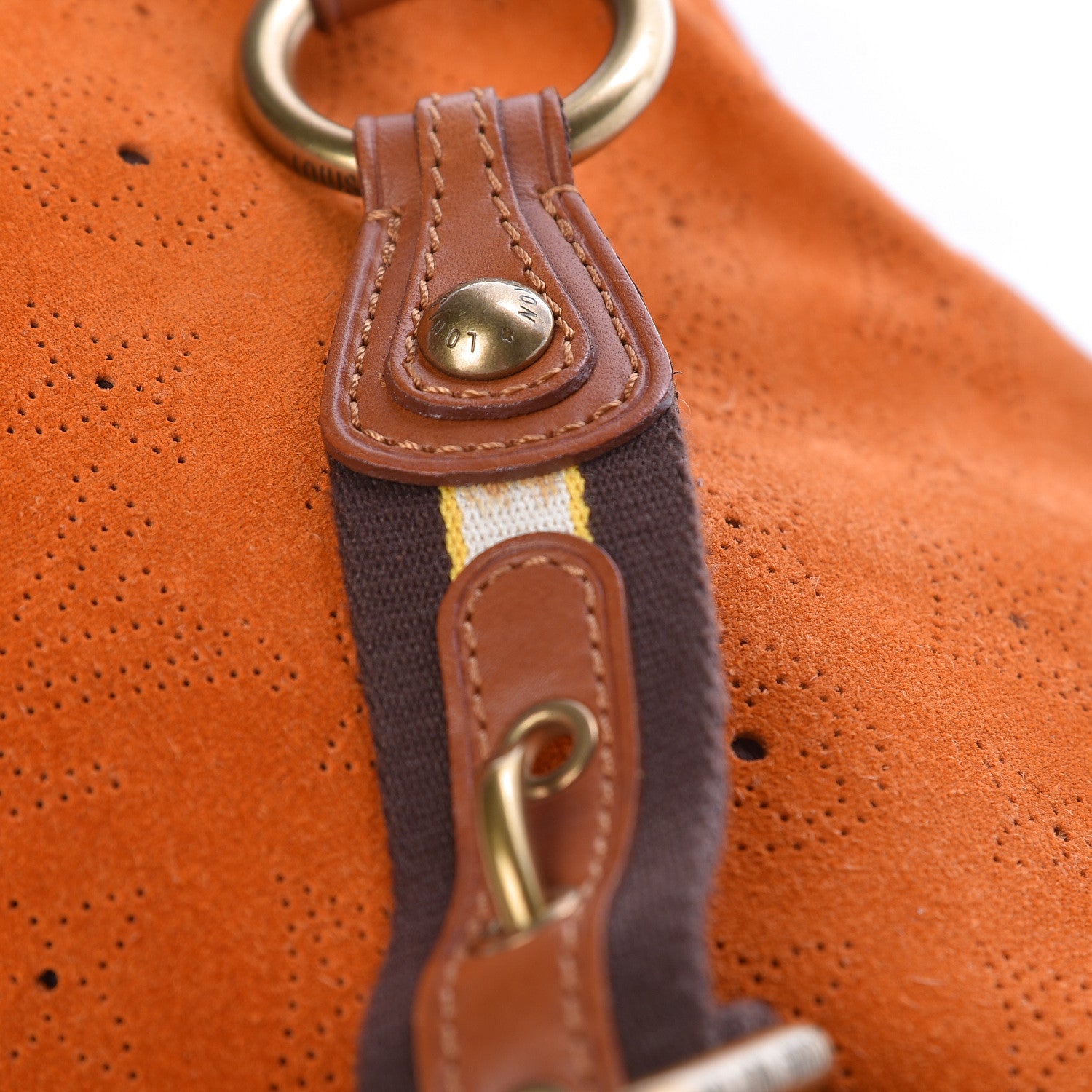 Louis Vuitton Suede Mahina Onatah MM Orange 10 of 11