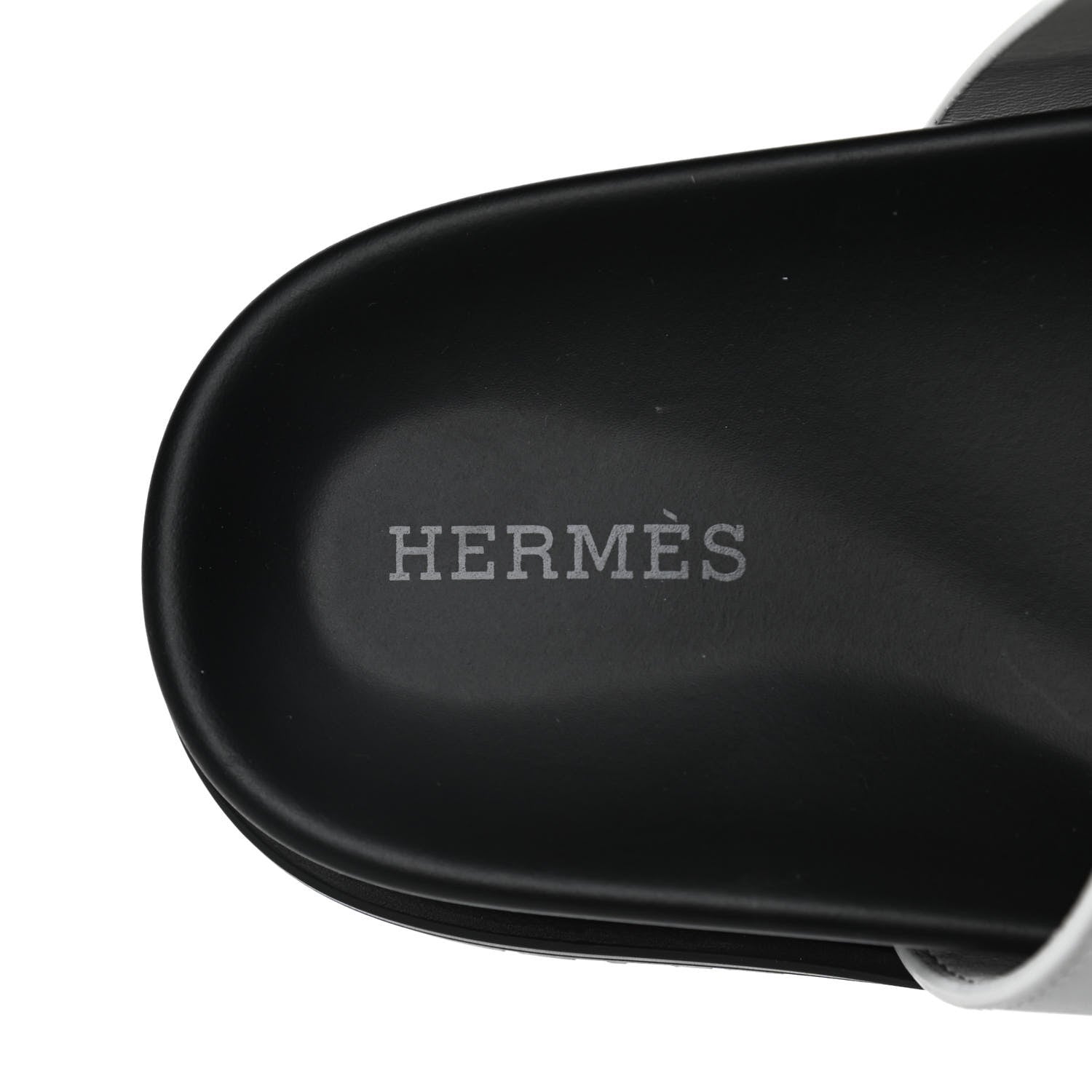 Hermes Calfskin Womens Chypre Sandals 37 White 6 of 10
