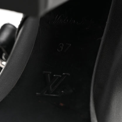 Louis Vuitton Calfskin Star Trail Ankle Pumps 37 Black 7 of 10