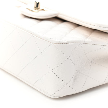 Chanel Caviar Quilted Small Double Flap White 9 of 9