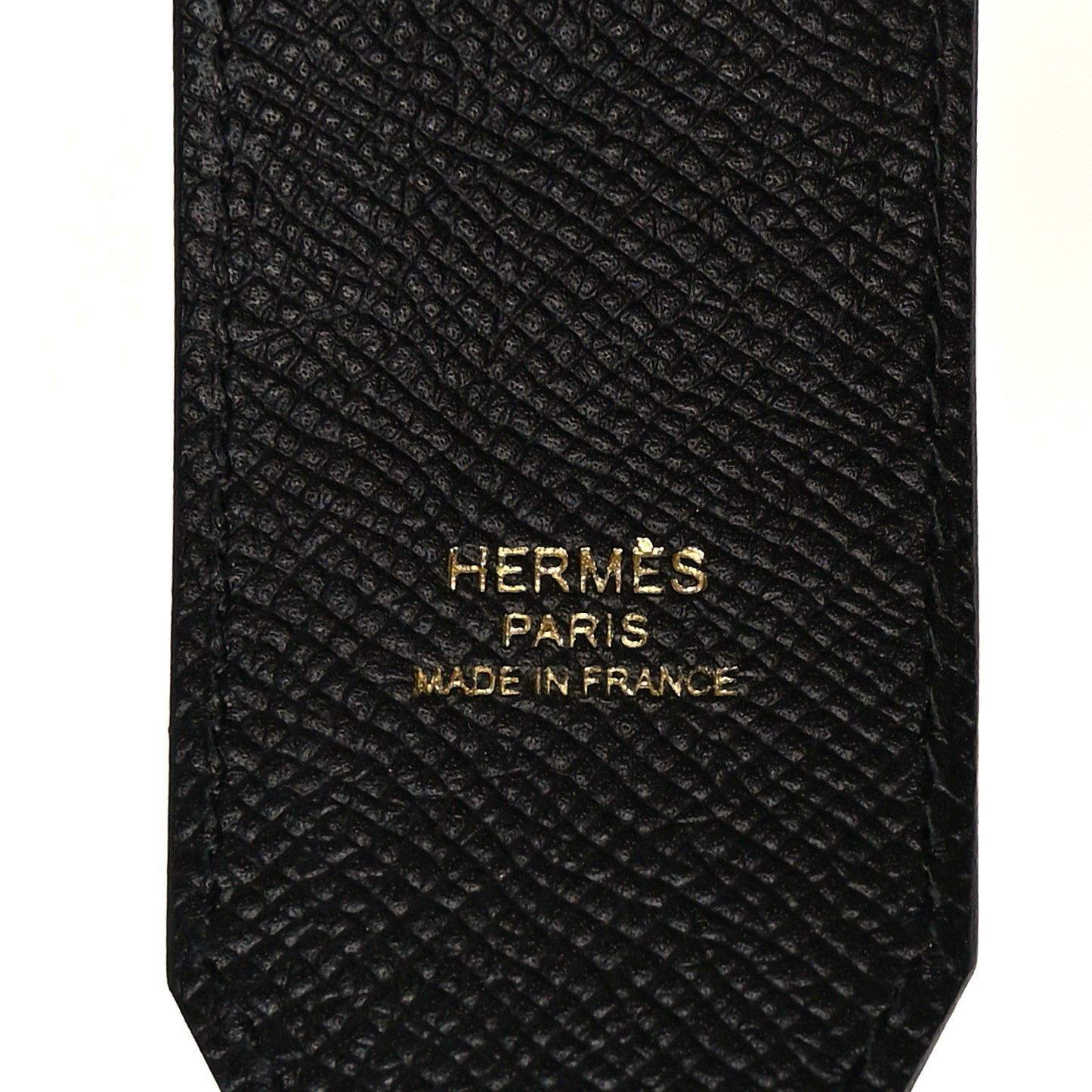 Epsom 40mm Hexagone Tressage Shoulder Strap Black Craie Gold